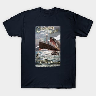 Poster Retro Ship Vintage Cruise Vessel T-Shirt